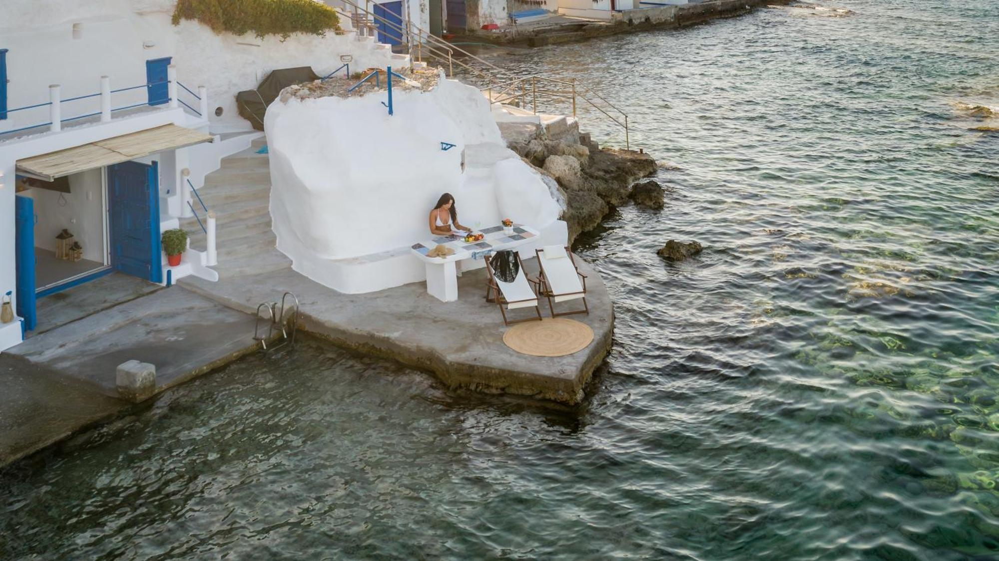 Esperanza Boathouses Mandrákia Kültér fotó